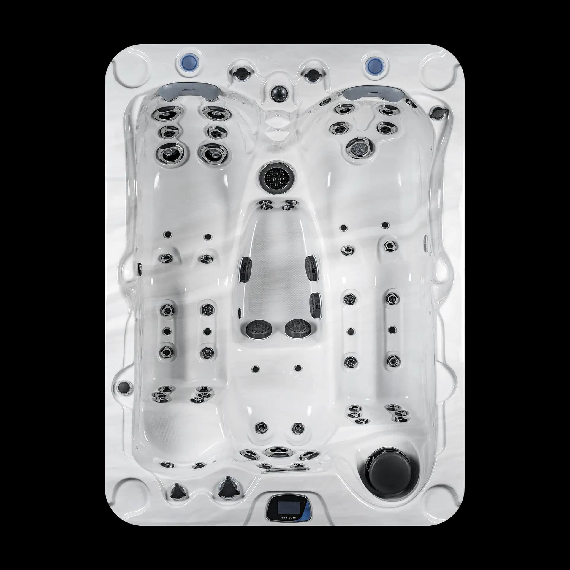 Montana, spa 3 personnes WaterDay Spa, vue de dessus