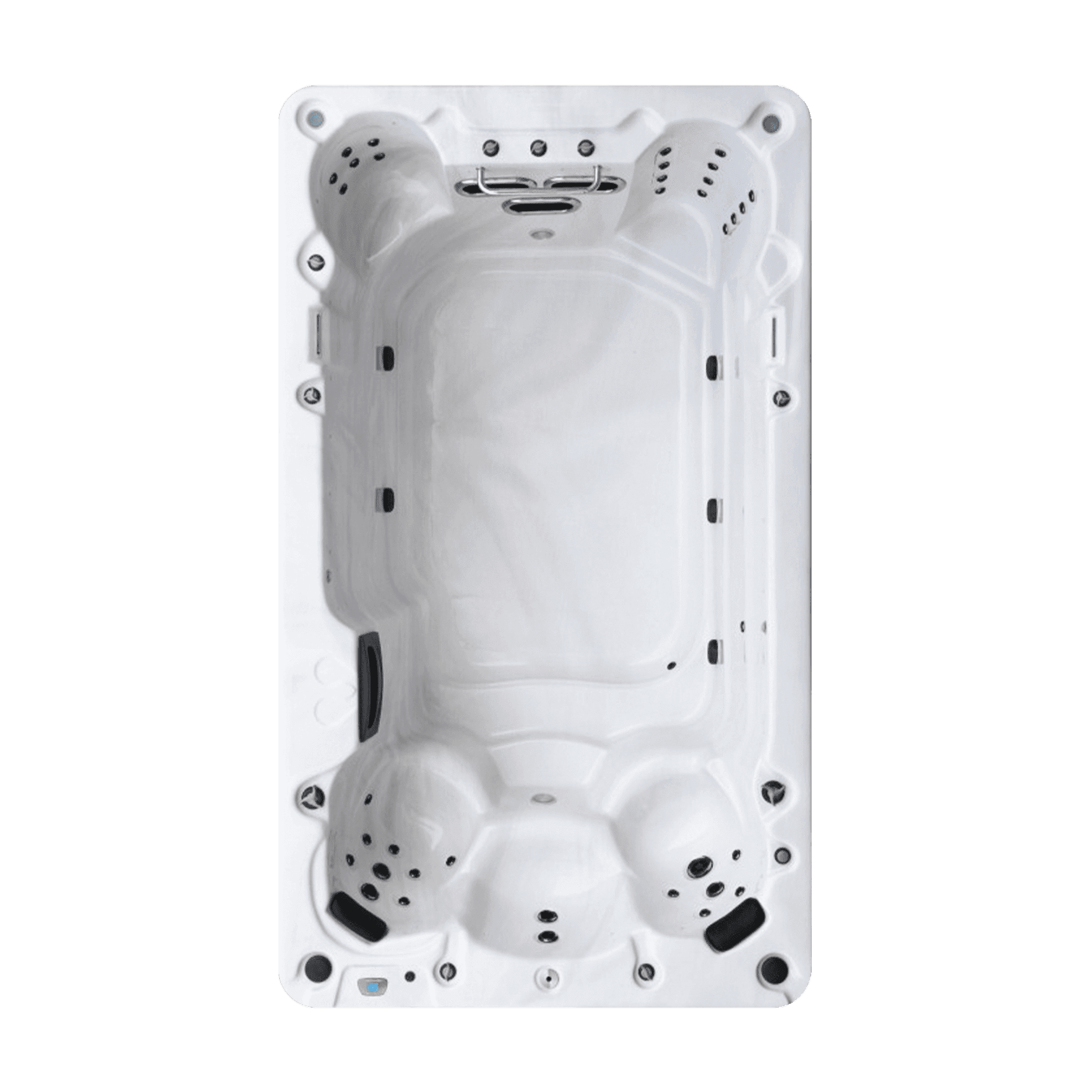 Waterloo 390, spa 5 personnes et + WaterDay Spa, vue de dessus