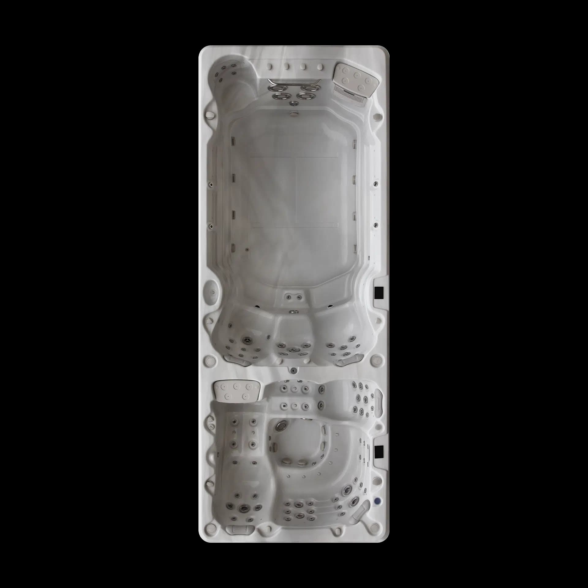 Waterloo 6000-2, spa 9 personnes et + WaterDay Spa, vue de dessus