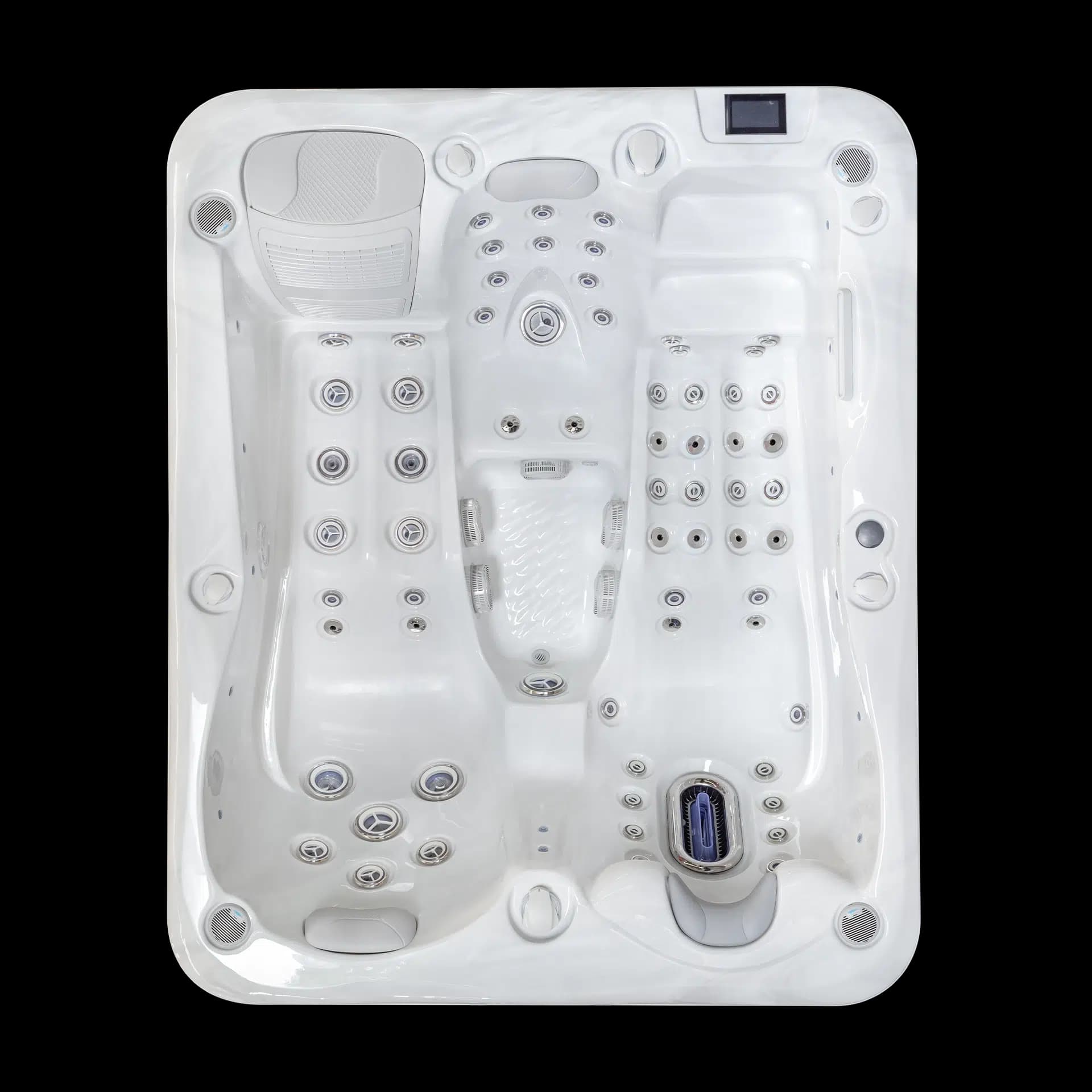 Apollon, spa 3 personnes WaterDay Spa, vue de dessus