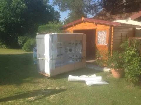 Installation d'un autre spa Montana en Seine-et-Marne, autre vue du chantier
