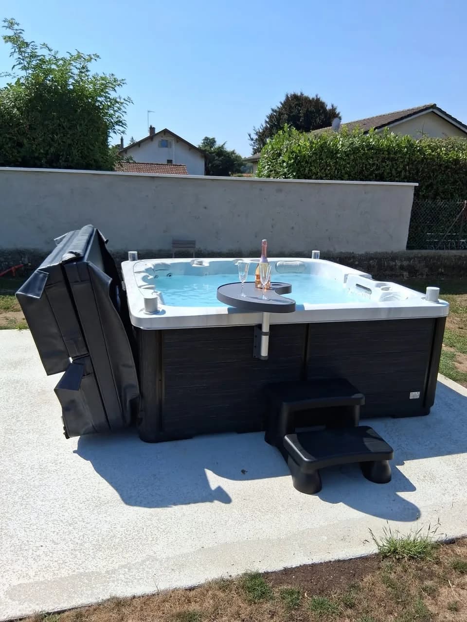 Installation d'un autre spa Sølveijg Full option, autre vue du chantier