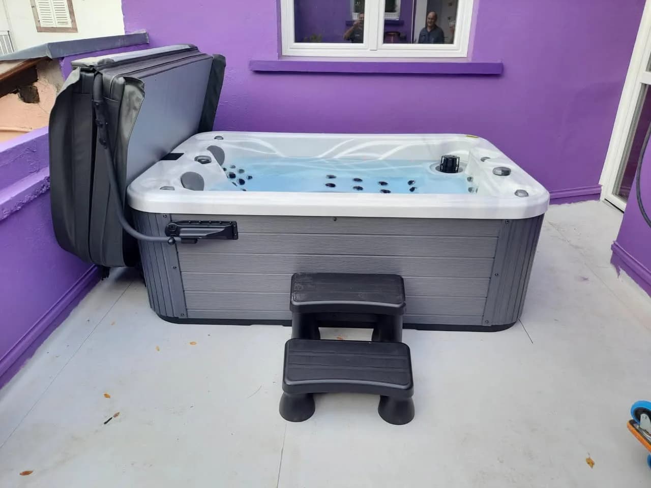 Installation d'un spa Apollon à Neuf-Brisach, autre vue du chantier