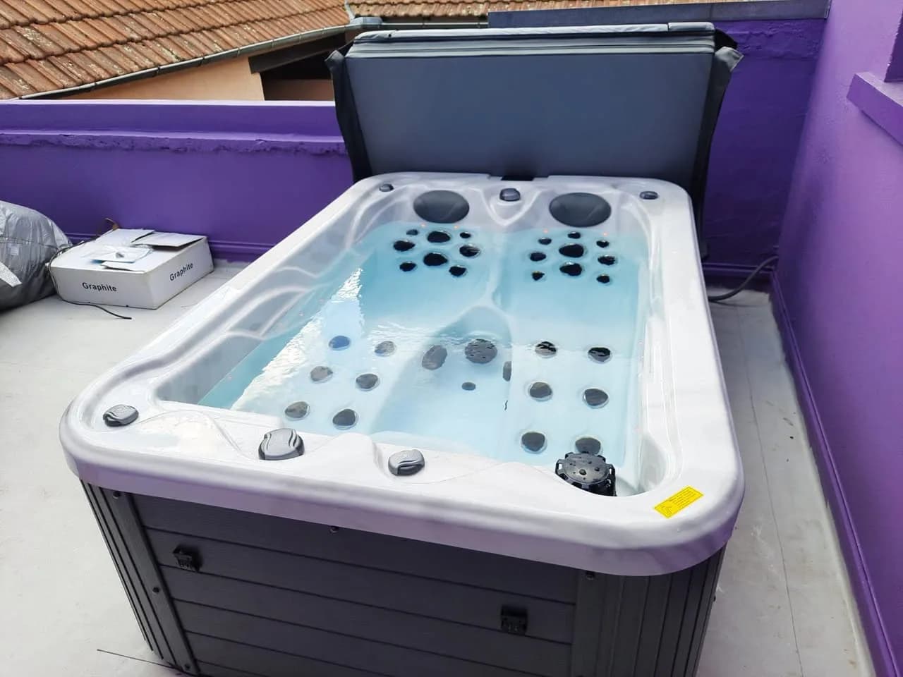 Installation d'un spa Apollon à Neuf-Brisach, autre vue du chantier