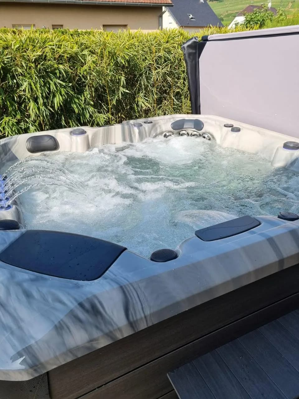 Installation d'un spa Barcelona à Bergholtz, autre vue du chantier