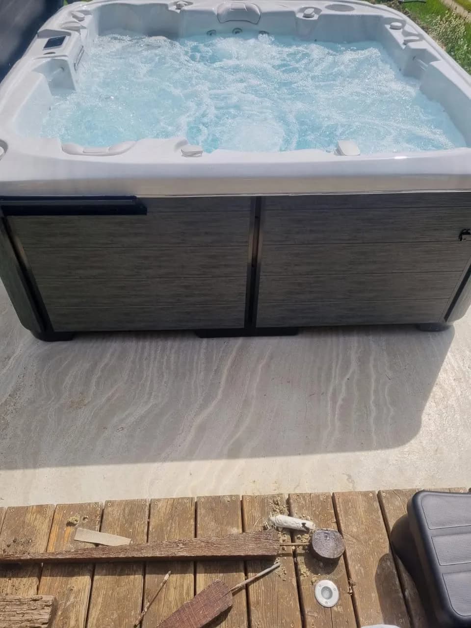 Installation d'un spa Bjørgan à Didenheim, autre vue du chantier