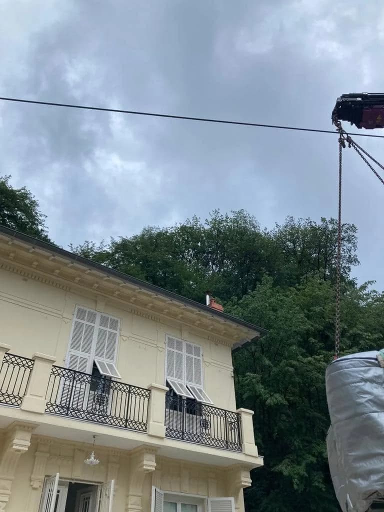 Installation d'un spa Bjørgan Full option à Menton, autre vue du chantier