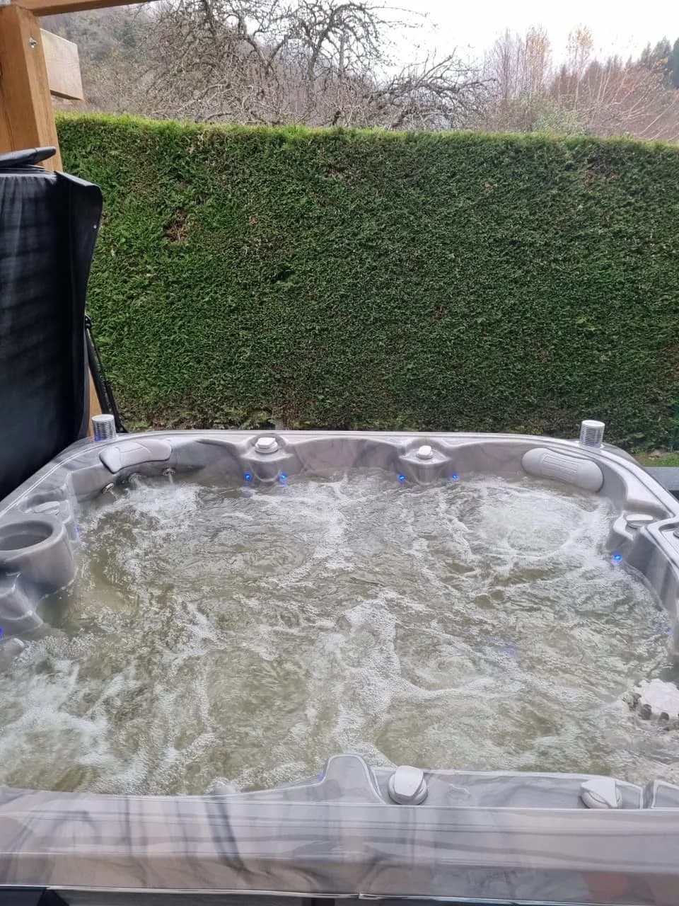 Installation d'un spa Bjørgan à Oderen, autre vue du chantier