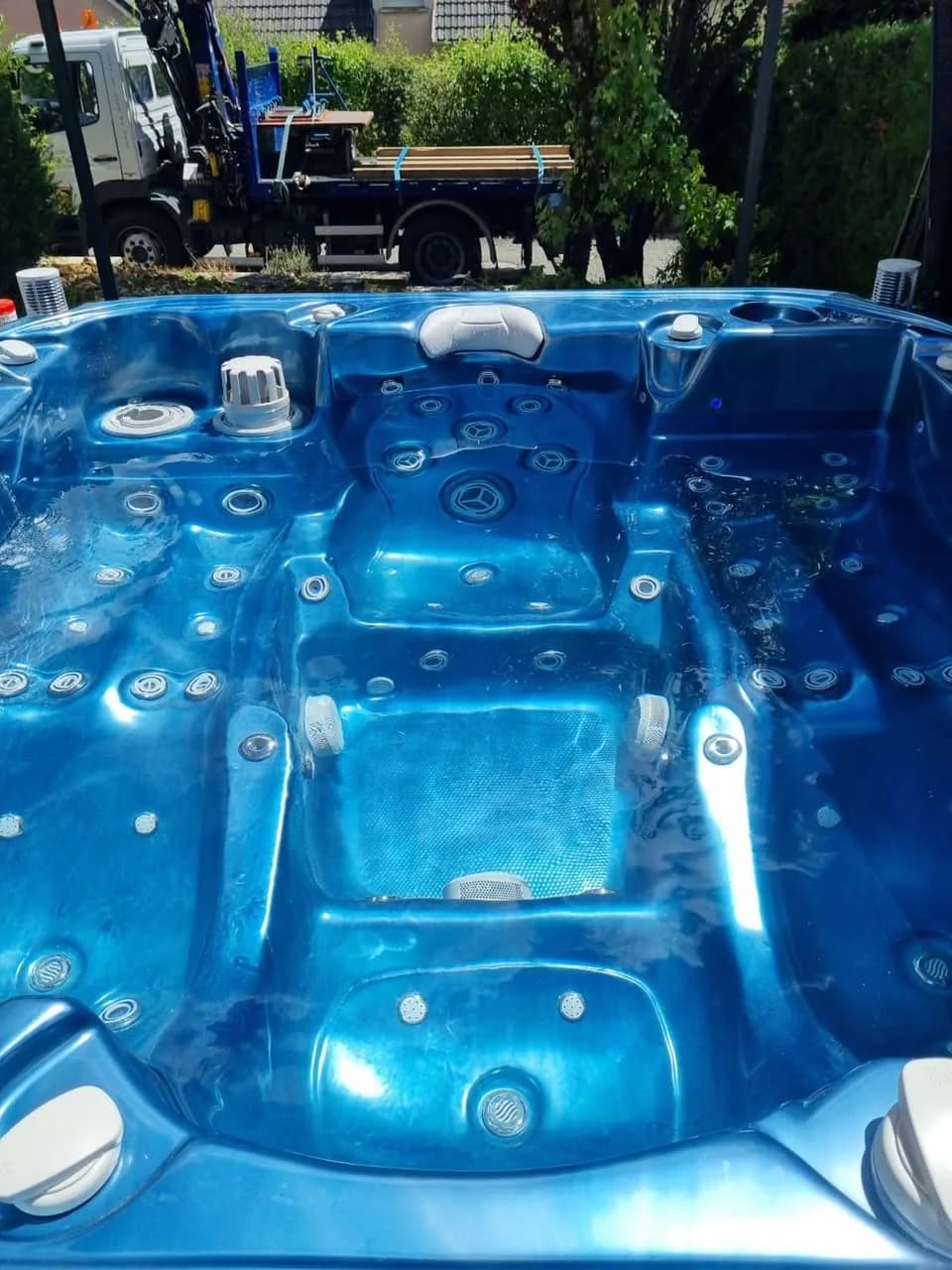 Installation d'un spa Bjørgan à Pont-de-Roide, autre vue du chantier