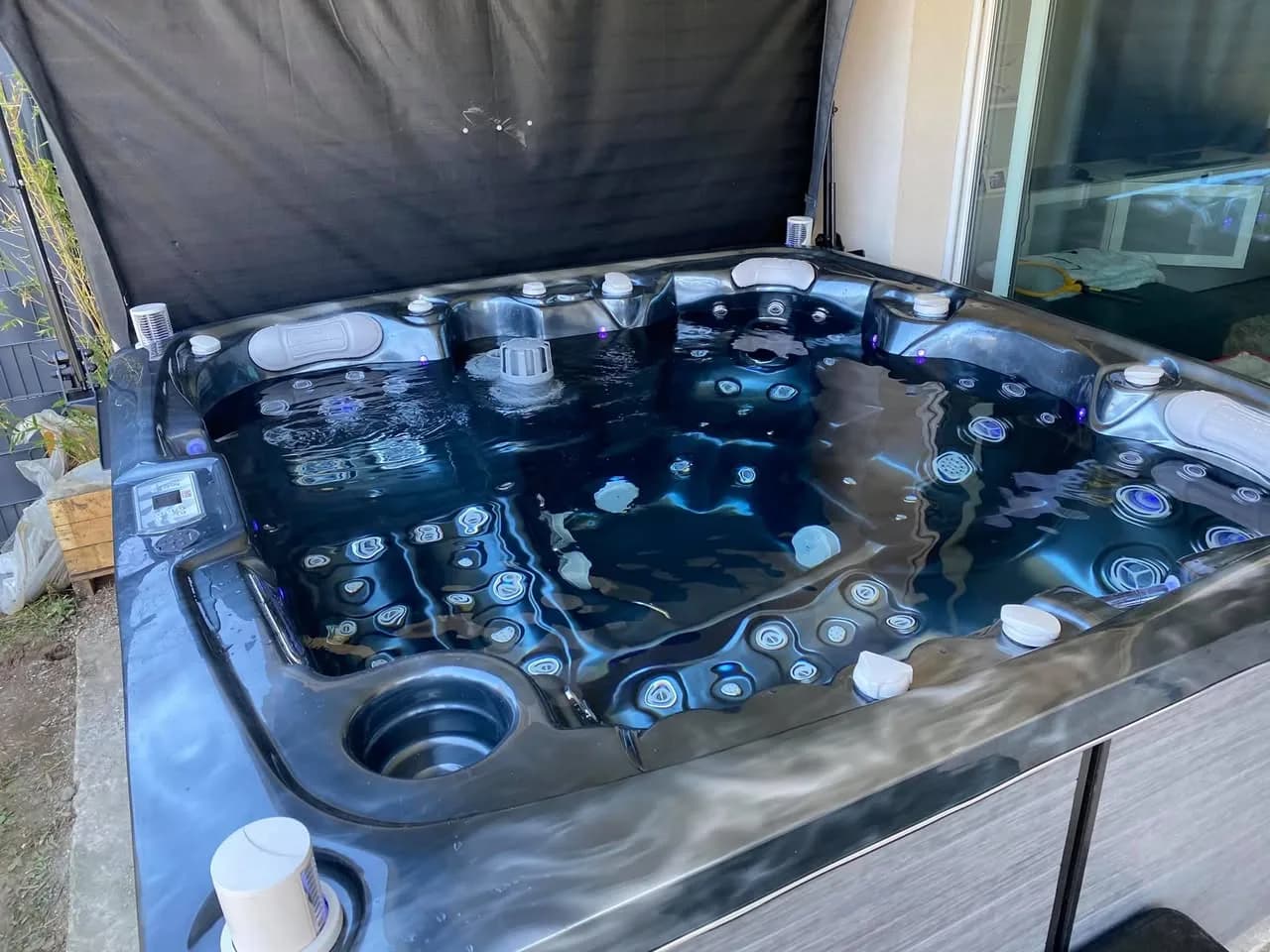 Installation d'un spa Bjørgan à Souffelweyersheim, autre vue du chantier