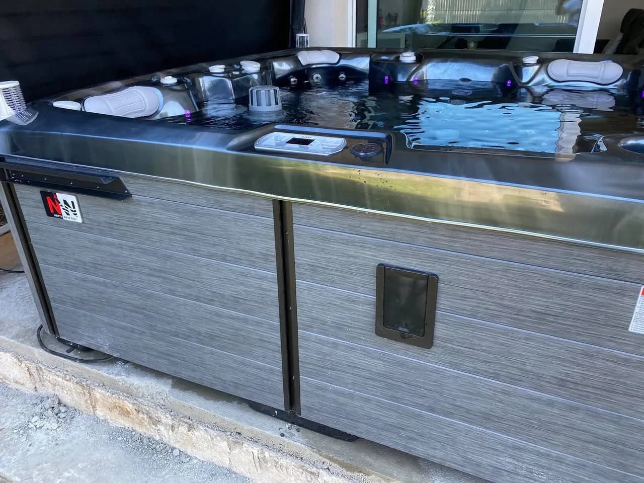 Installation d'un spa Bjørgan à Souffelweyersheim, autre vue du chantier