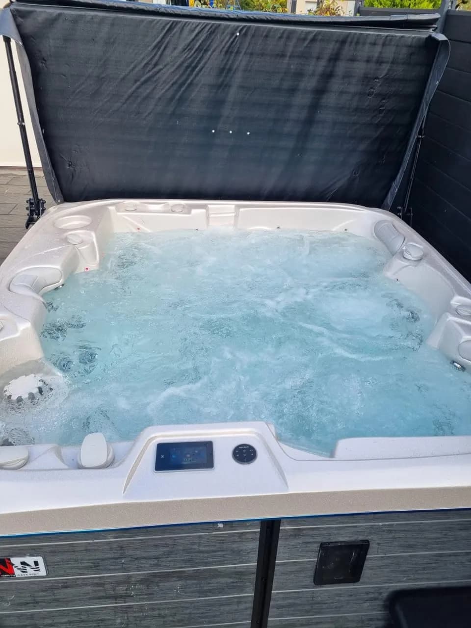 Installation d'un spa Bjørgan à Wettolsheim, autre vue du chantier