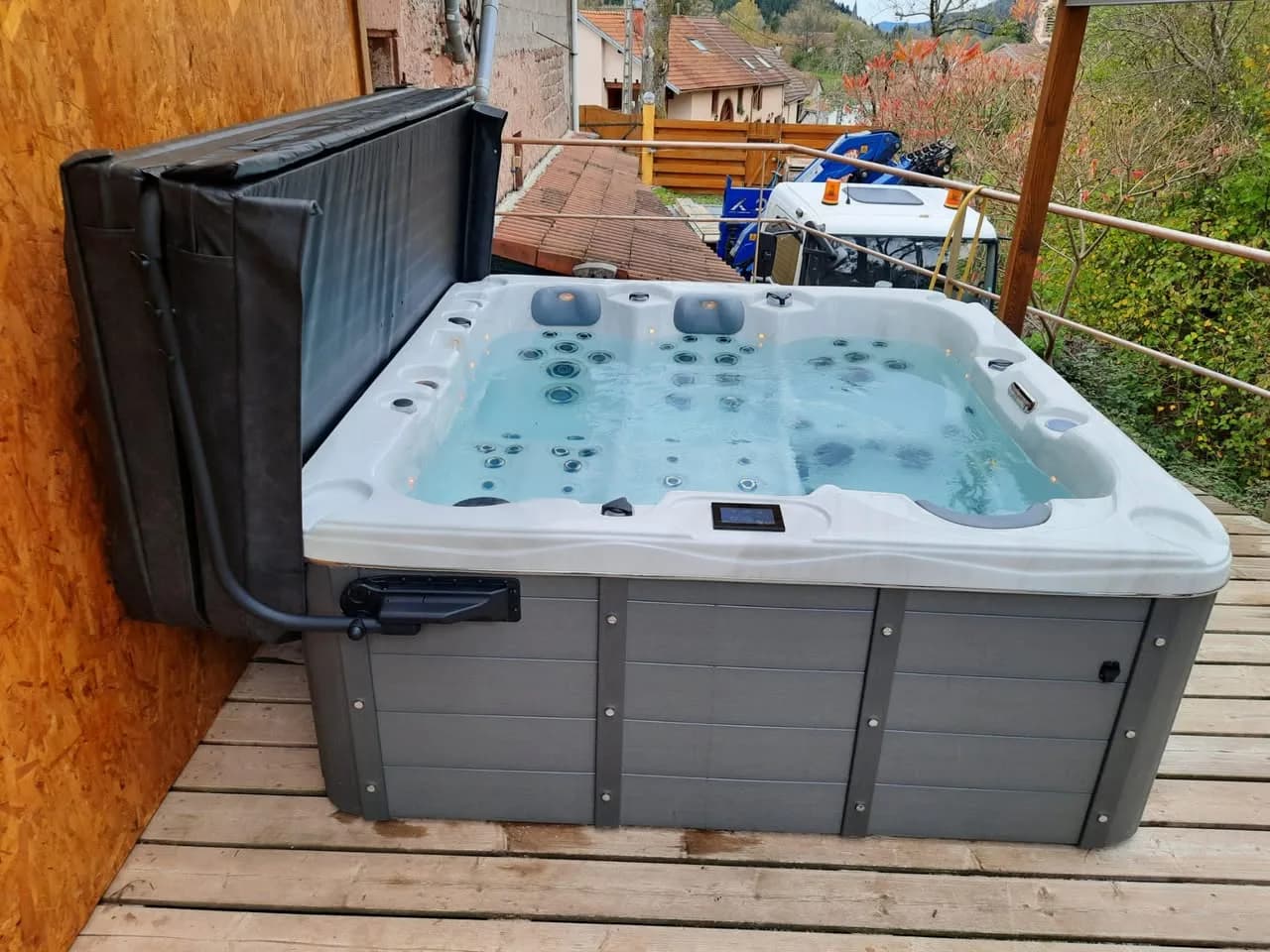 Installation d'un spa Burlington en Meurthe-et-Moselle, autre vue du chantier