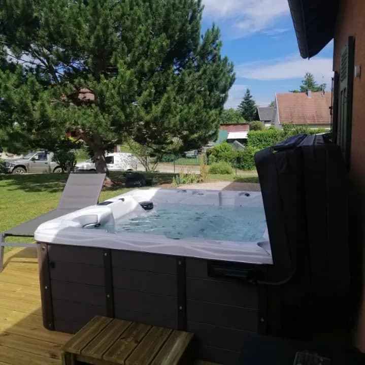 Installation d'un spa Burlington à Uffholtz, autre vue du chantier