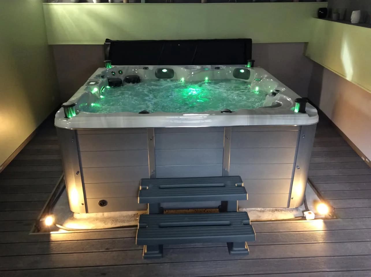 Installation d'un spa Cambridge Duel Full option à Seraincourt, autre vue du chantier
