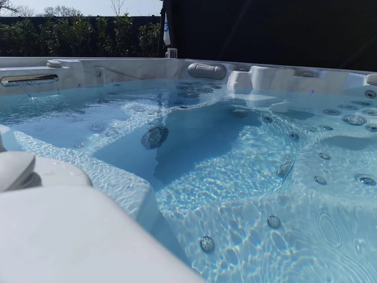 Installation d'un spa Drøbak Full option à Jebsheim, autre vue du chantier
