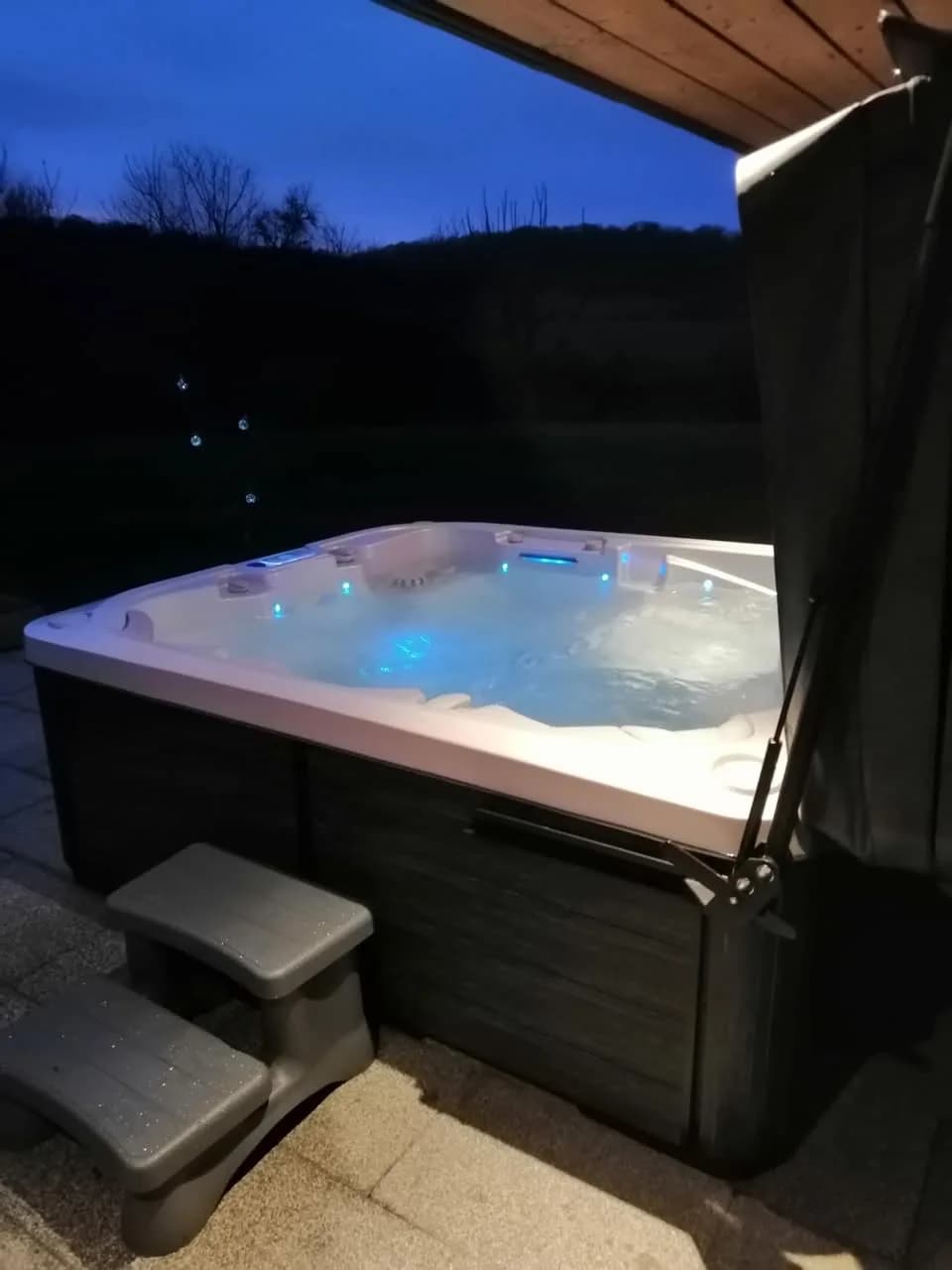 Installation d'un spa Drøbak à Tagolsheim, autre vue du chantier