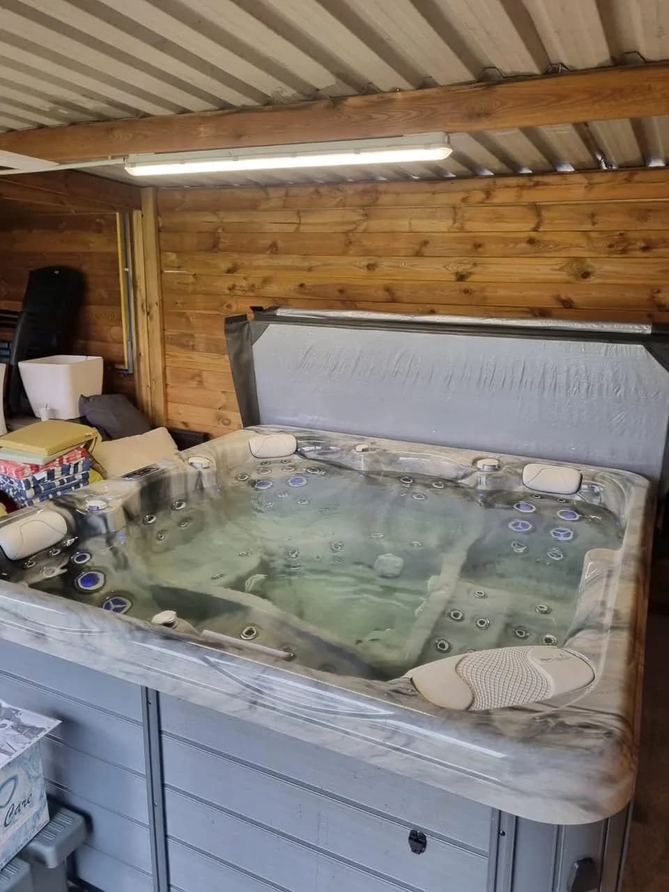 Installation d'un spa Ecoline 670 à Didenheim, autre vue du chantier