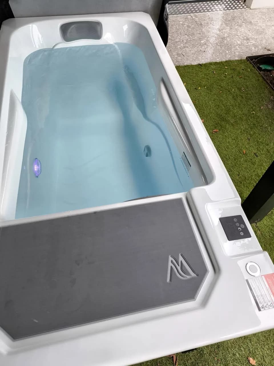 Installation d'un spa IceCube à Brunstatt, autre vue du chantier