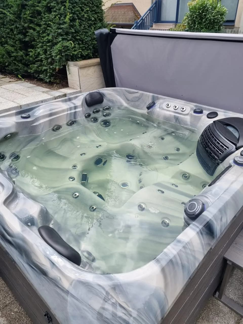 Installation d'un spa Kenya à Fellering, autre vue du chantier