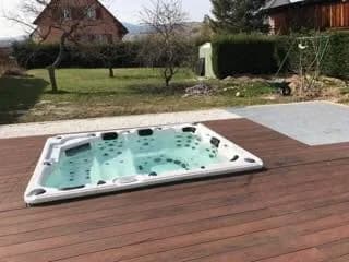 Installation d'un spa Melbourne à Colmar, autre vue du chantier