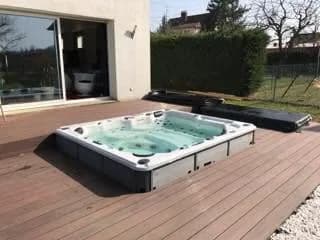Installation d'un spa Melbourne à Colmar, autre vue du chantier