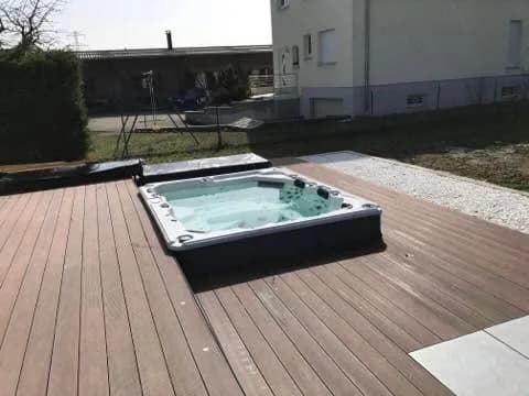 Installation d'un spa Melbourne à Colmar, autre vue du chantier