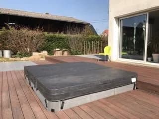 Installation d'un spa Melbourne à Colmar, autre vue du chantier