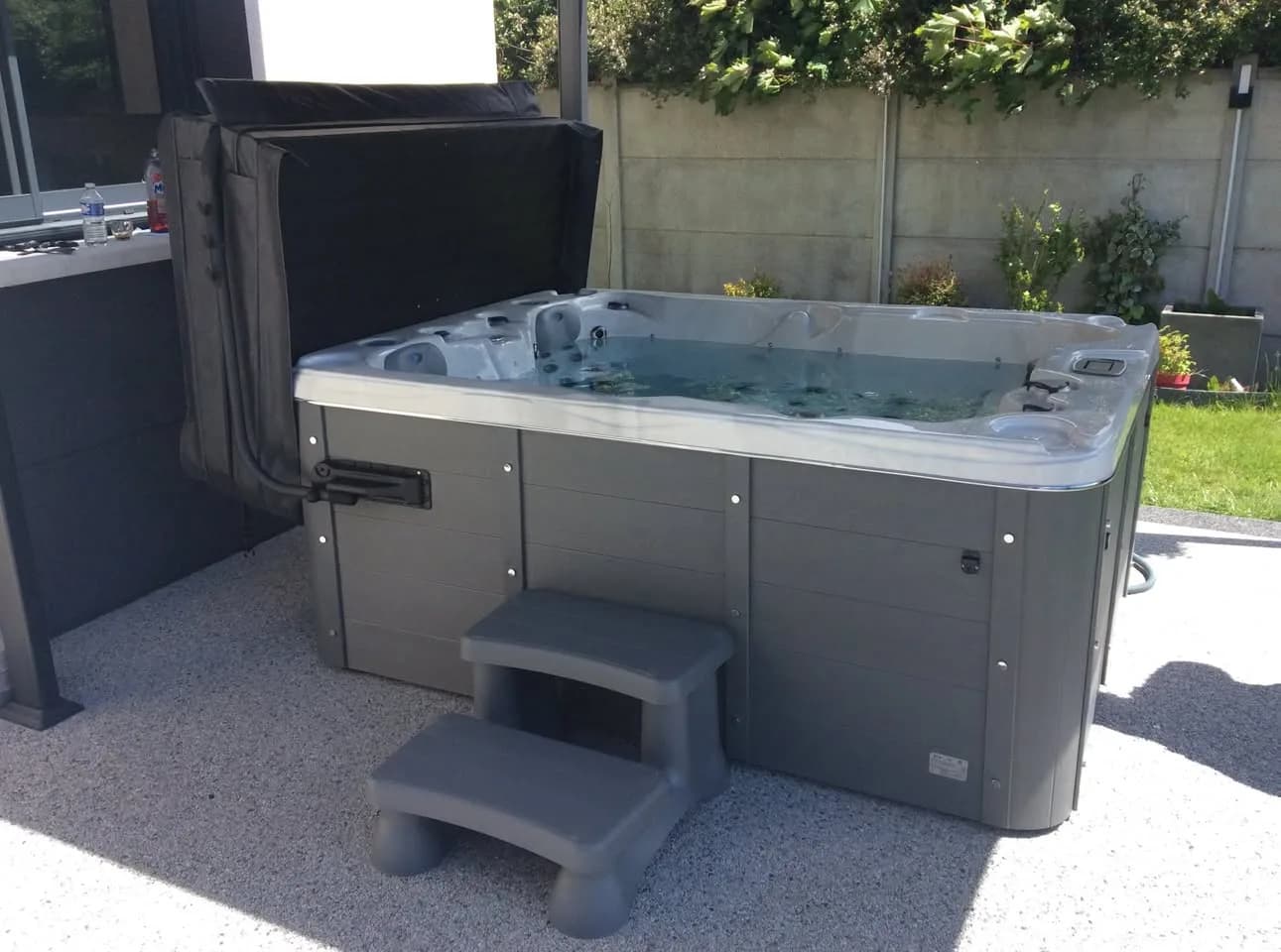 Installation d'un spa Montana à Bondoufle, autre vue du chantier