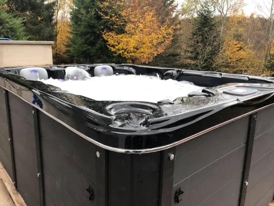 Installation d'un spa Montana à Épinal, autre vue du chantier