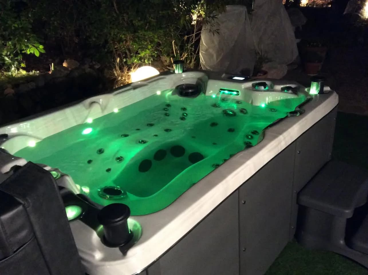 Installation d'un spa Montana Full option à Fayence, autre vue du chantier