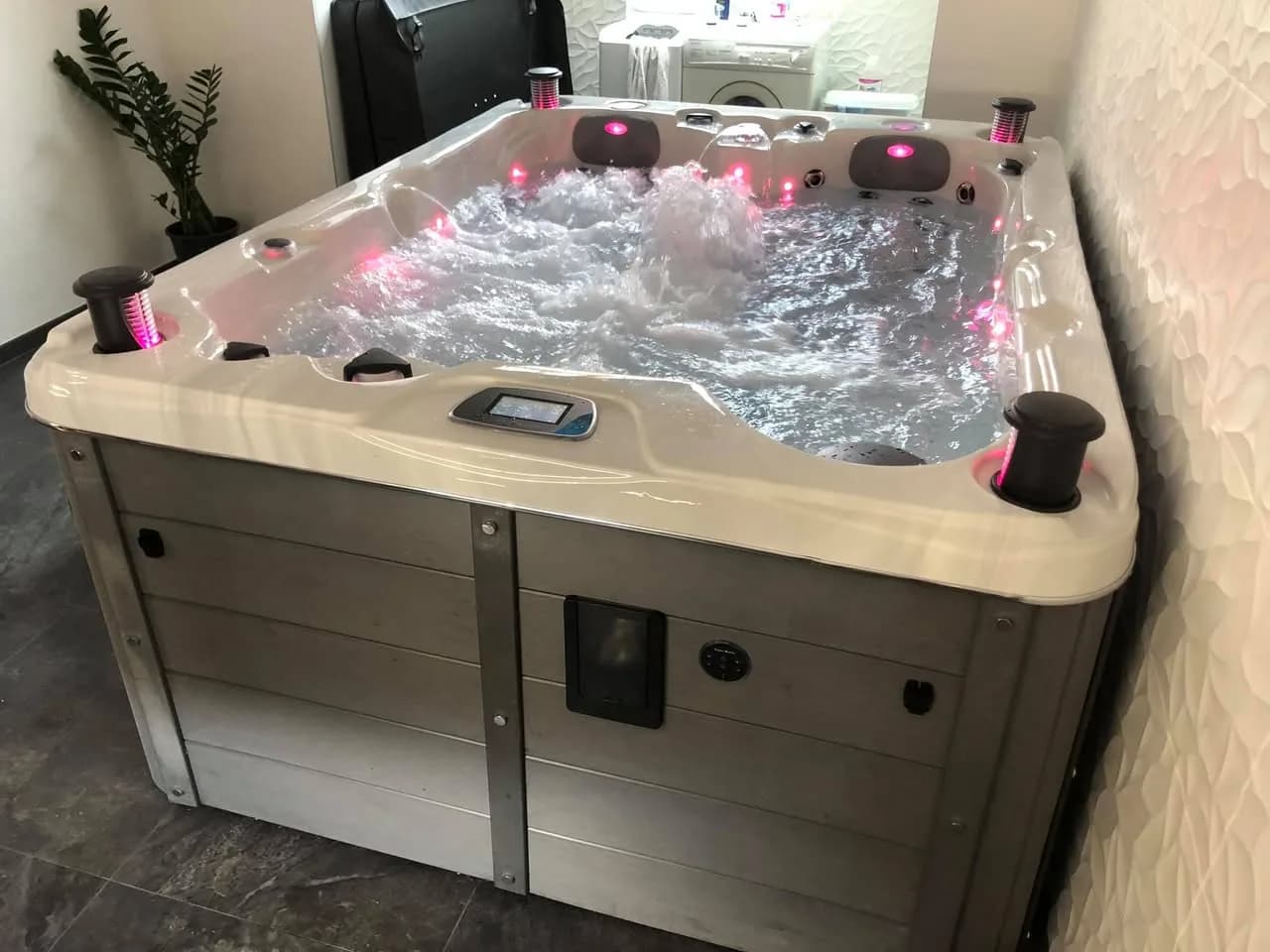 Installation d'un spa Montana Full option à Munchhouse, autre vue du chantier