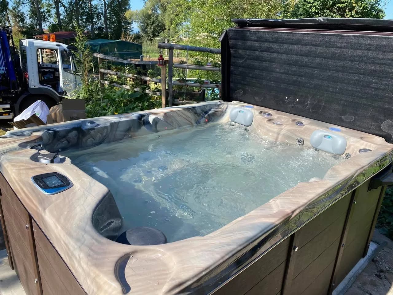 Installation d'un spa Montana à Krautergersheim, autre vue du chantier