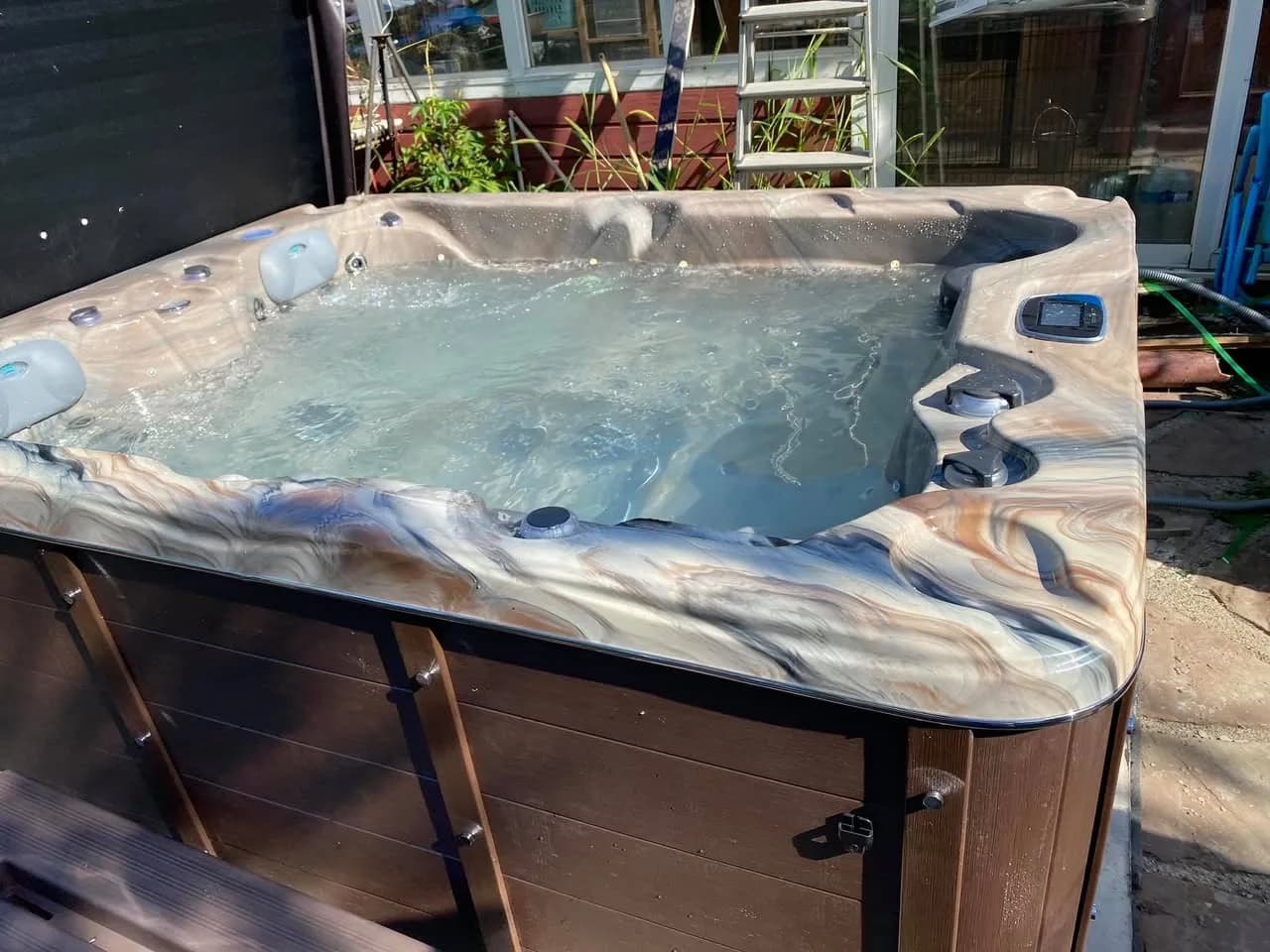 Installation d'un spa Montana à Krautergersheim, autre vue du chantier