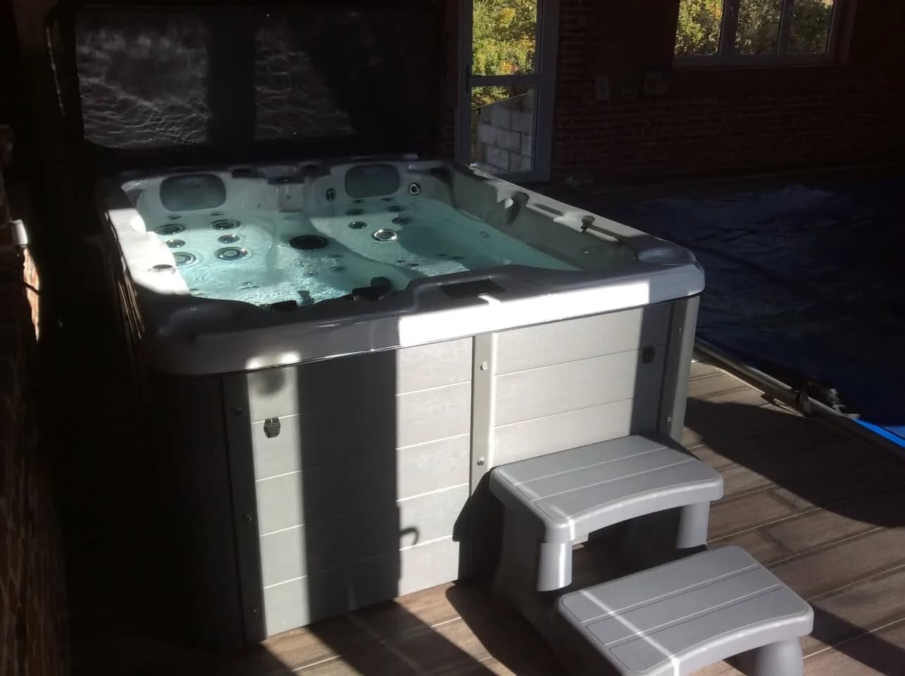 Installation d'un spa Montana à Lamotte, autre vue du chantier