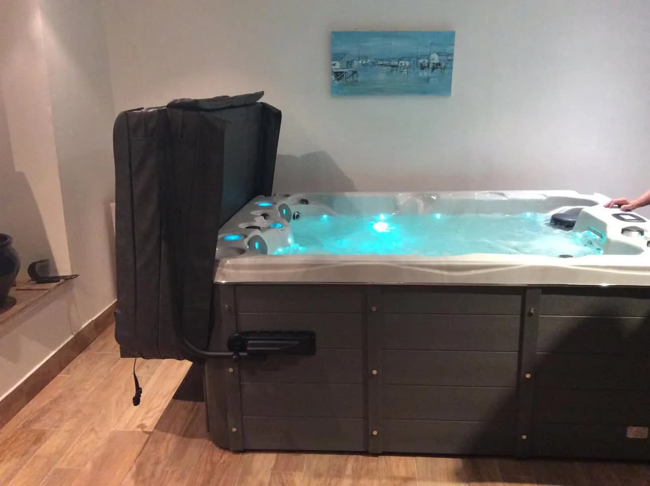 Installation d'un spa Montana à Lanet, autre vue du chantier