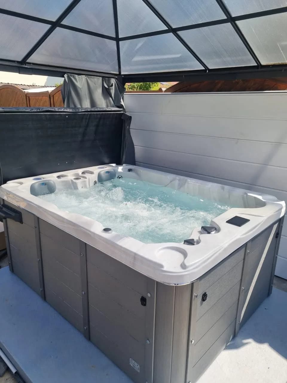 Installation d'un spa Montana à Lingolsheim, autre vue du chantier