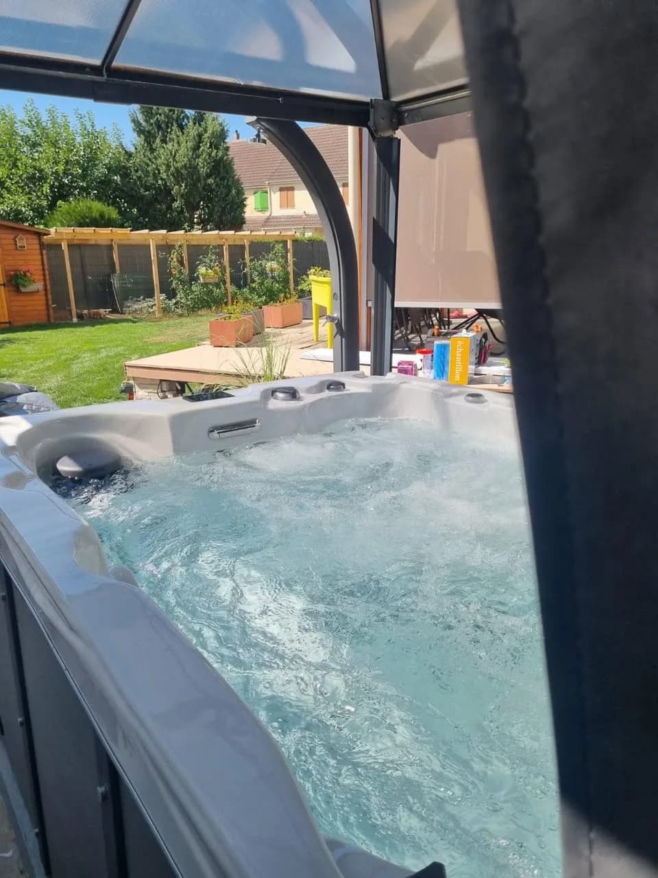 Installation d'un spa Montana à Lingolsheim, autre vue du chantier