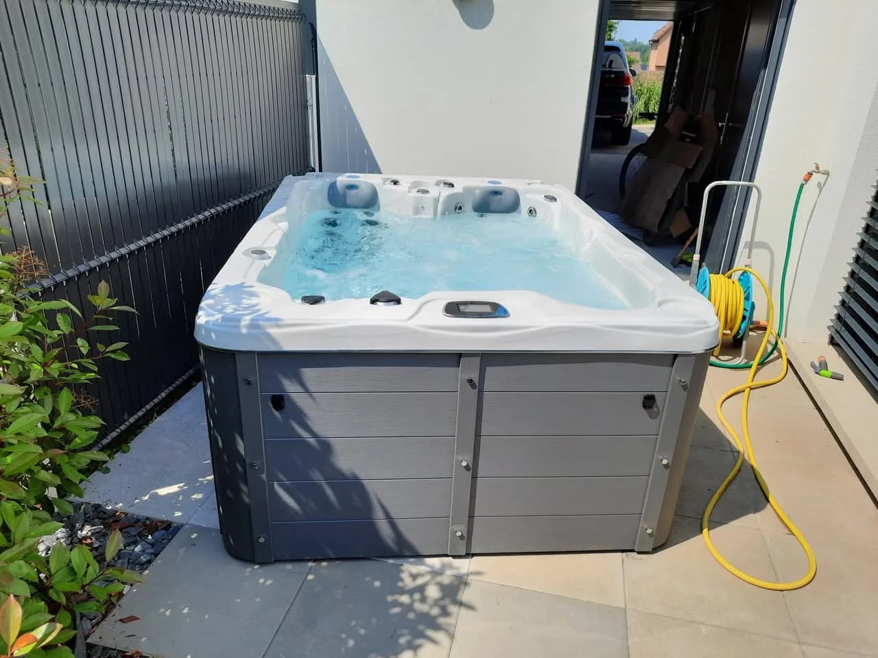 Installation d'un spa Montana à Morschwiller-le-Bas, autre vue du chantier
