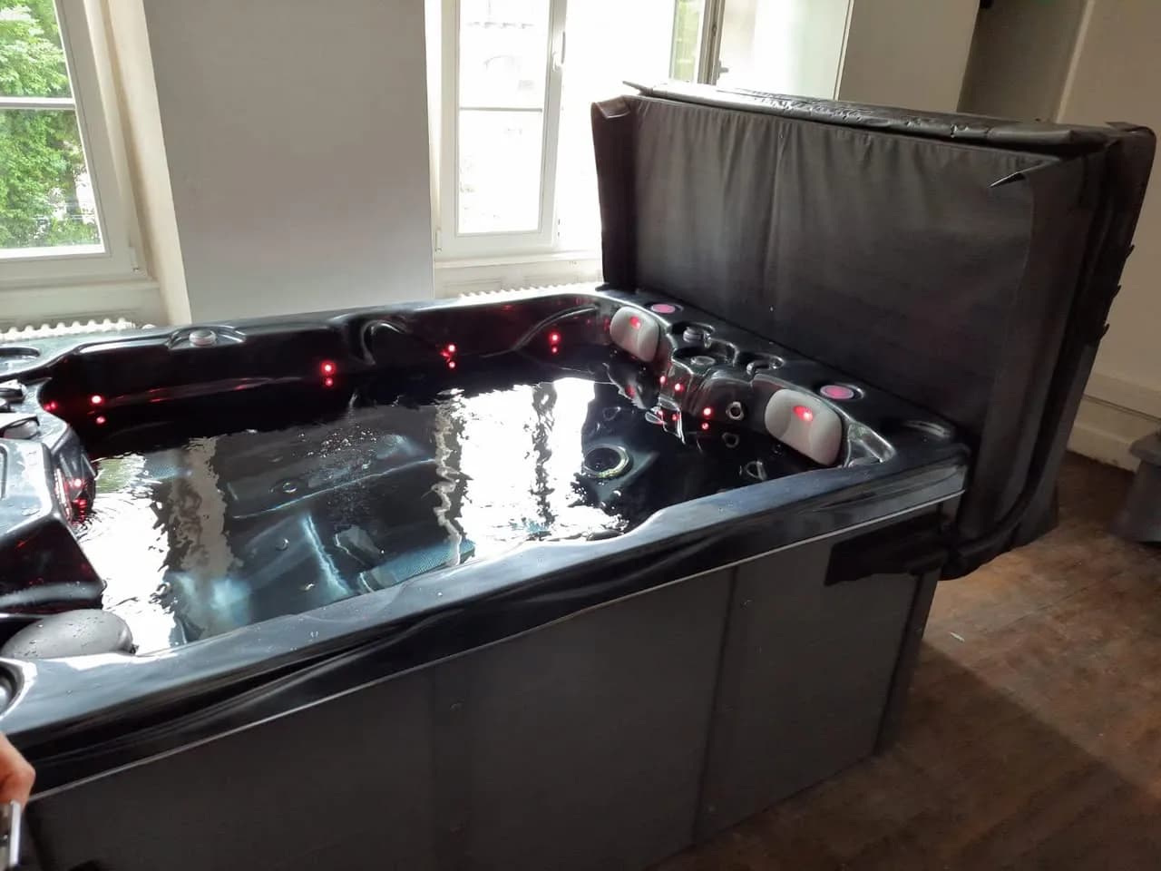 Installation d'un spa Montana à Obernai, autre vue du chantier