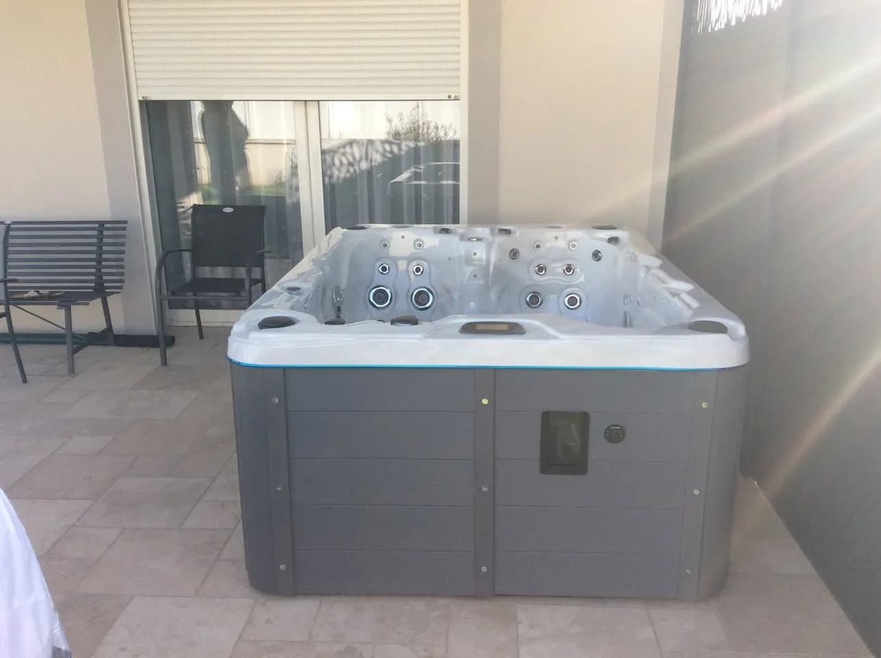 Installation d'un spa Montana à Portes-lès-Valence, autre vue du chantier