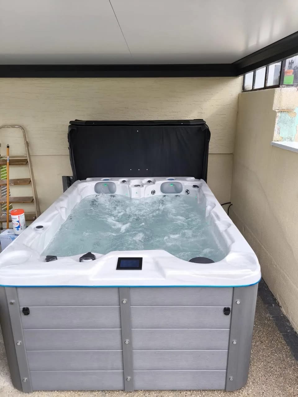 Installation d'un spa Montana à Rittershoffen, autre vue du chantier