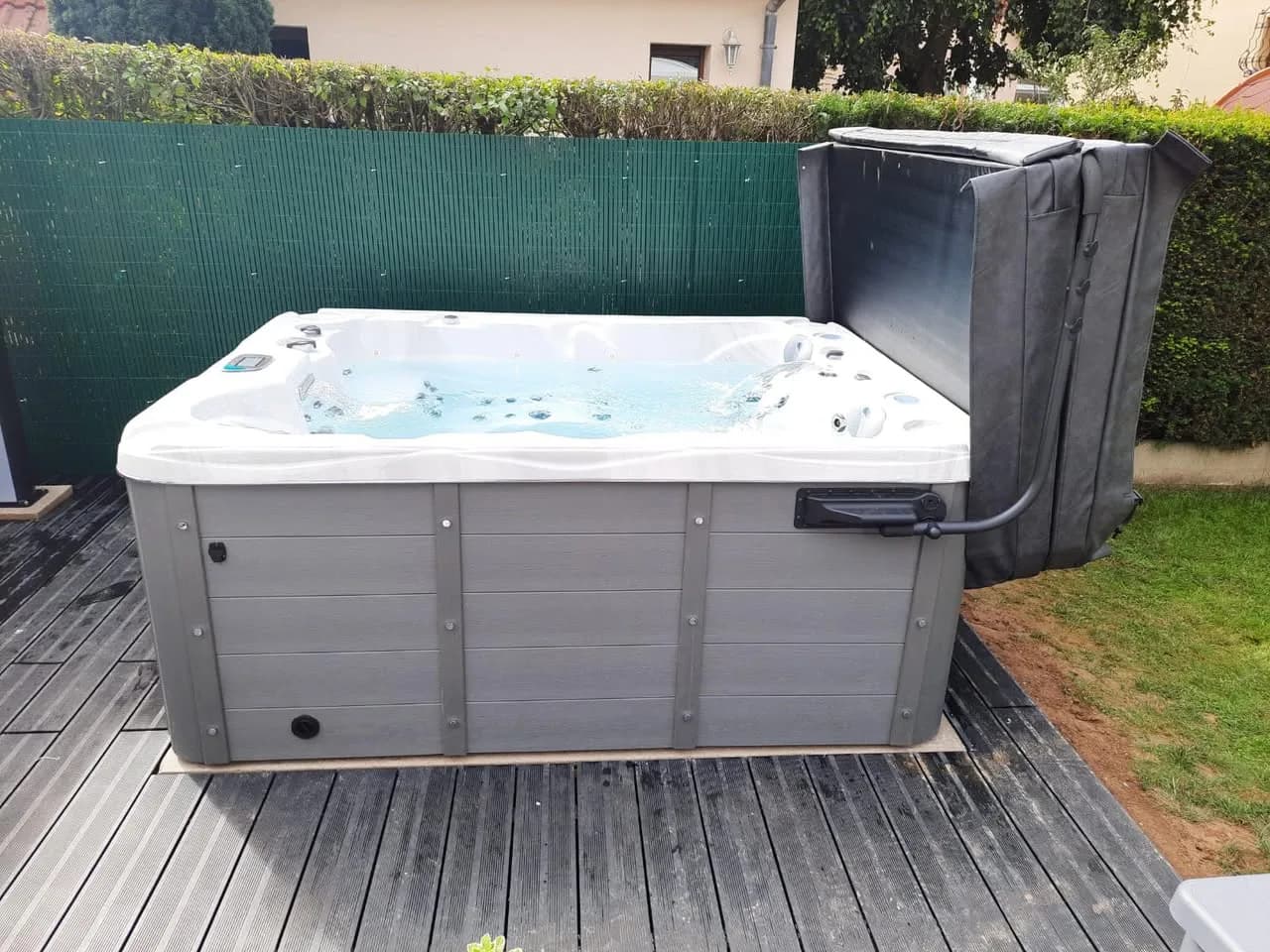 Installation d'un spa Montana à Rixheim, autre vue du chantier