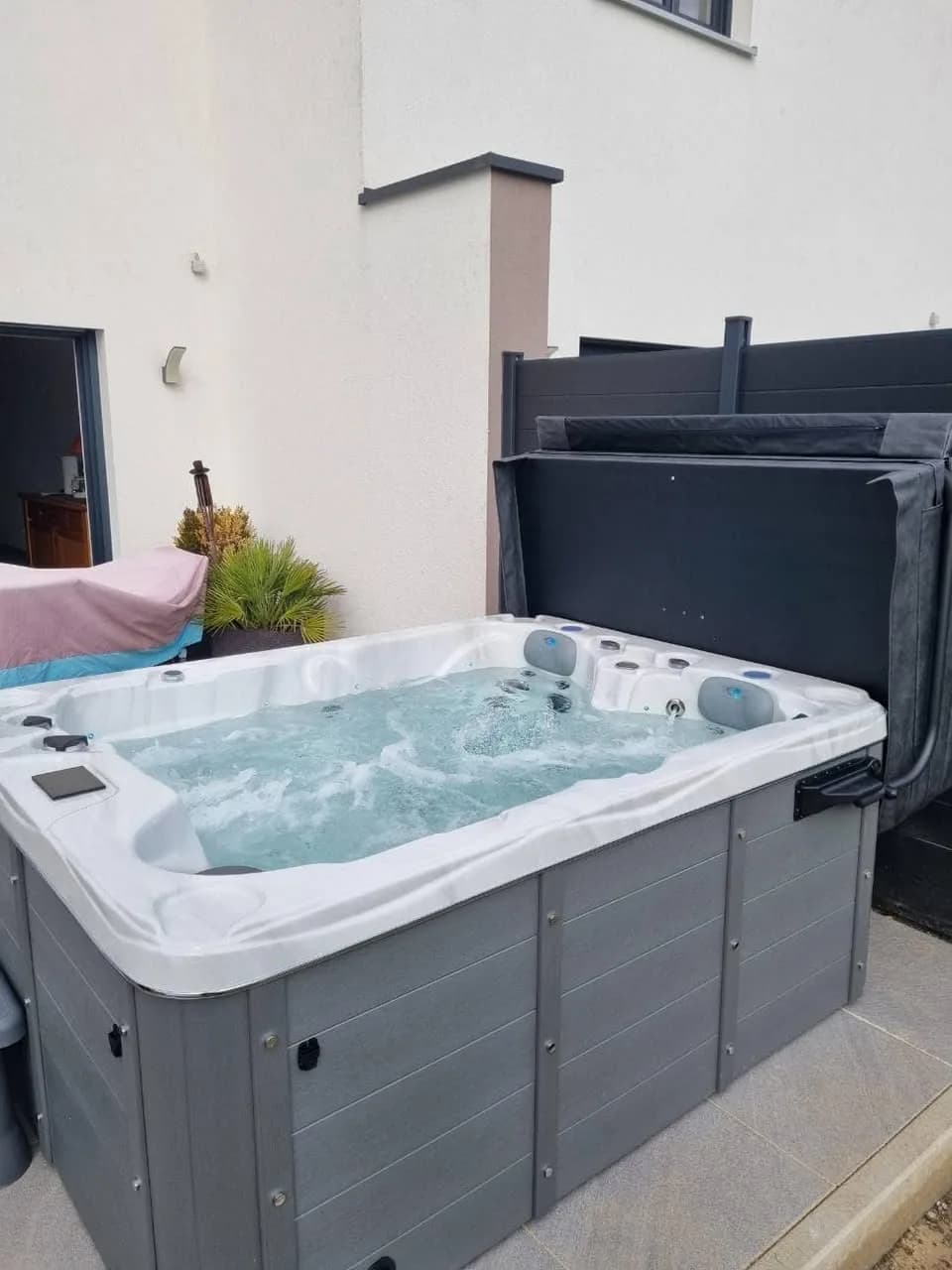 Installation d'un spa Montana à Weyersheim, autre vue du chantier