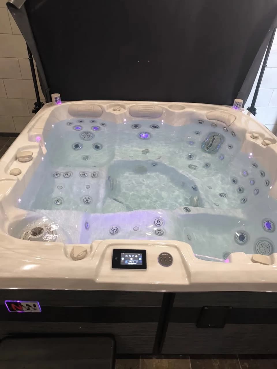 Installation d'un spa Øppland à Munchhouse, autre vue du chantier