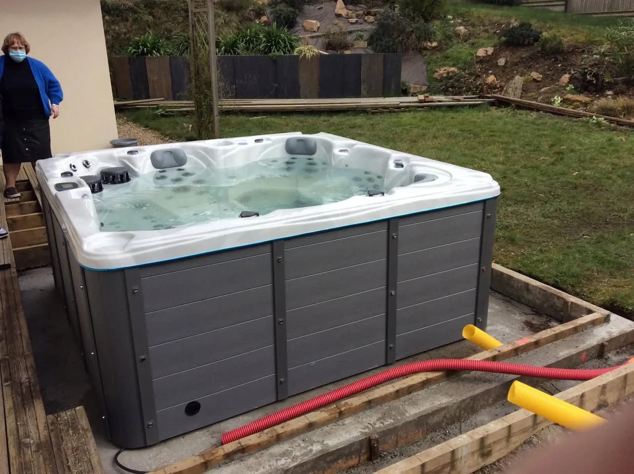Installation d'un spa Ottawa à Carantec, autre vue du chantier