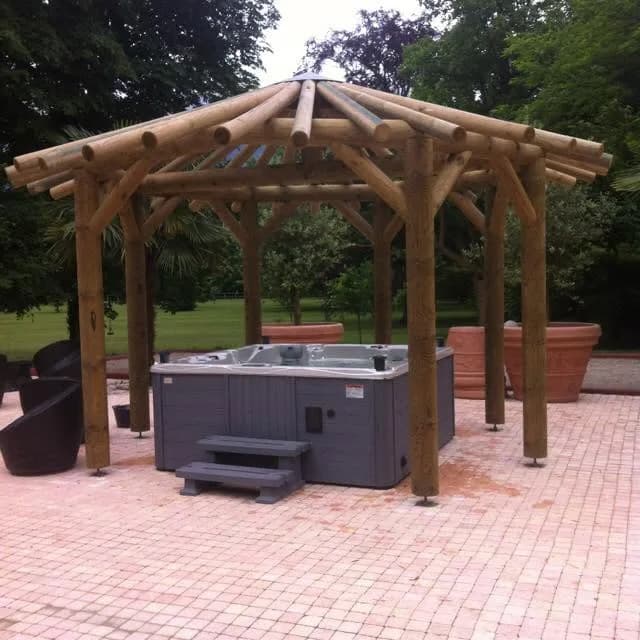 Installation d'un spa Ottawa en Isère, autre vue du chantier