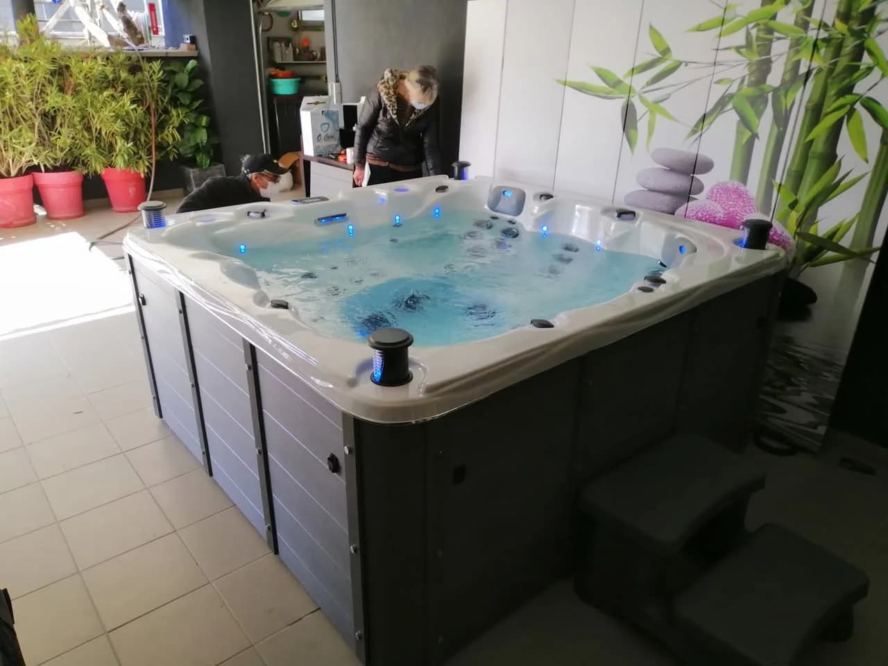 Installation d'un spa Ottawa Full option à Wiwersheim, autre vue du chantier