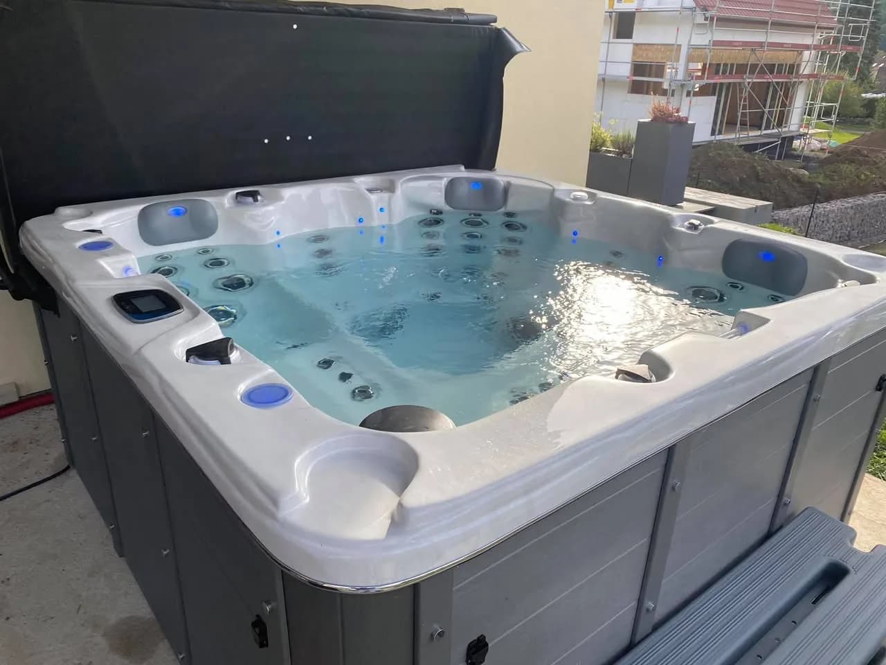 Installation d'un spa Ottawa à Metzeral, autre vue du chantier