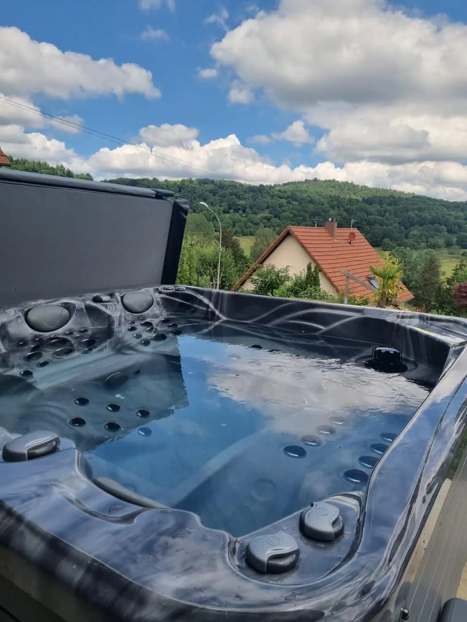 Installation d'un spa Poséidon à Grendelbruch, autre vue du chantier